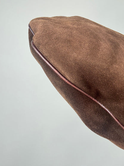 Gucci Horsebit Glam Suede Hobo — Brown