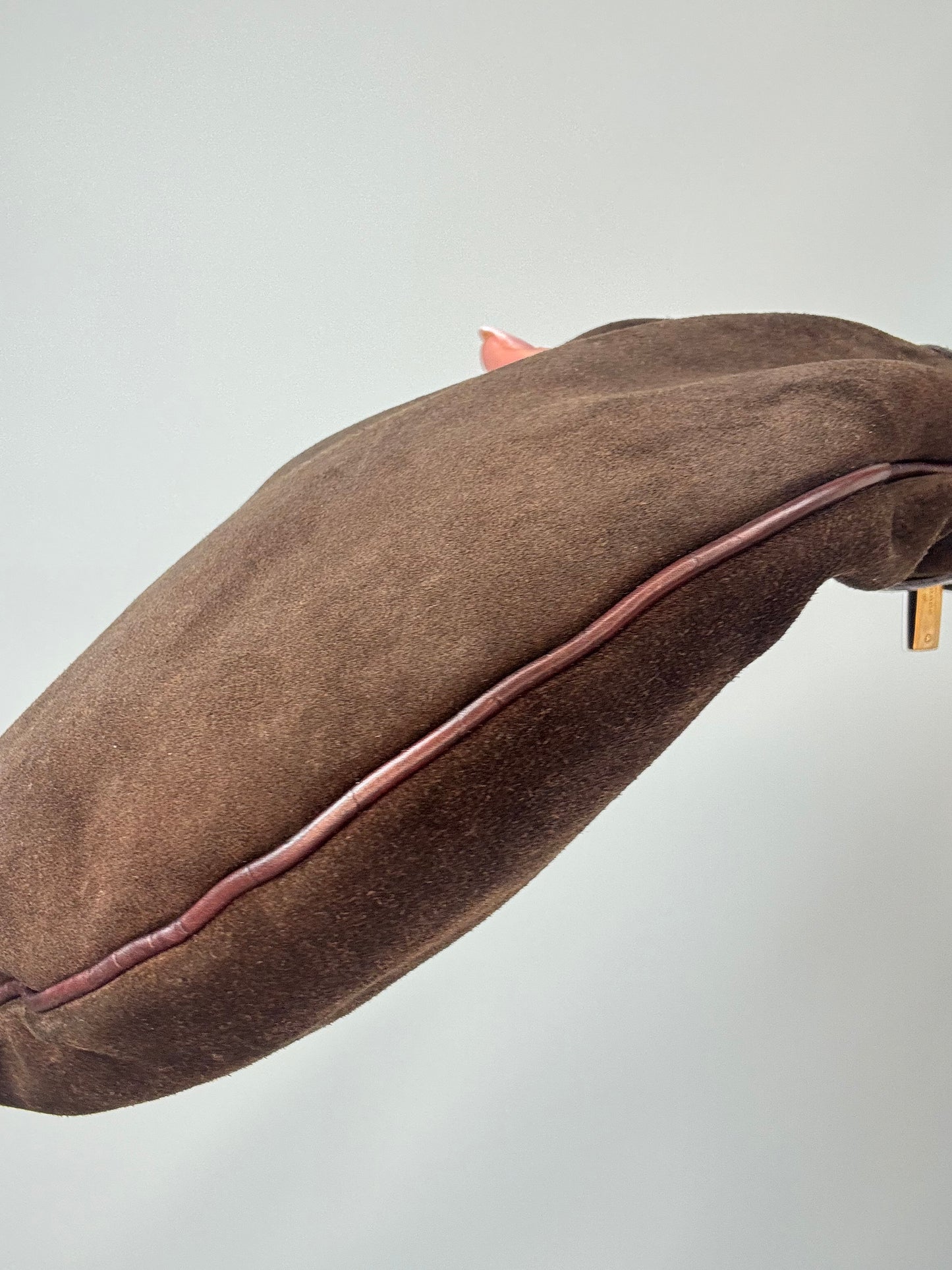 Gucci Horsebit Glam Suede Hobo — Brown