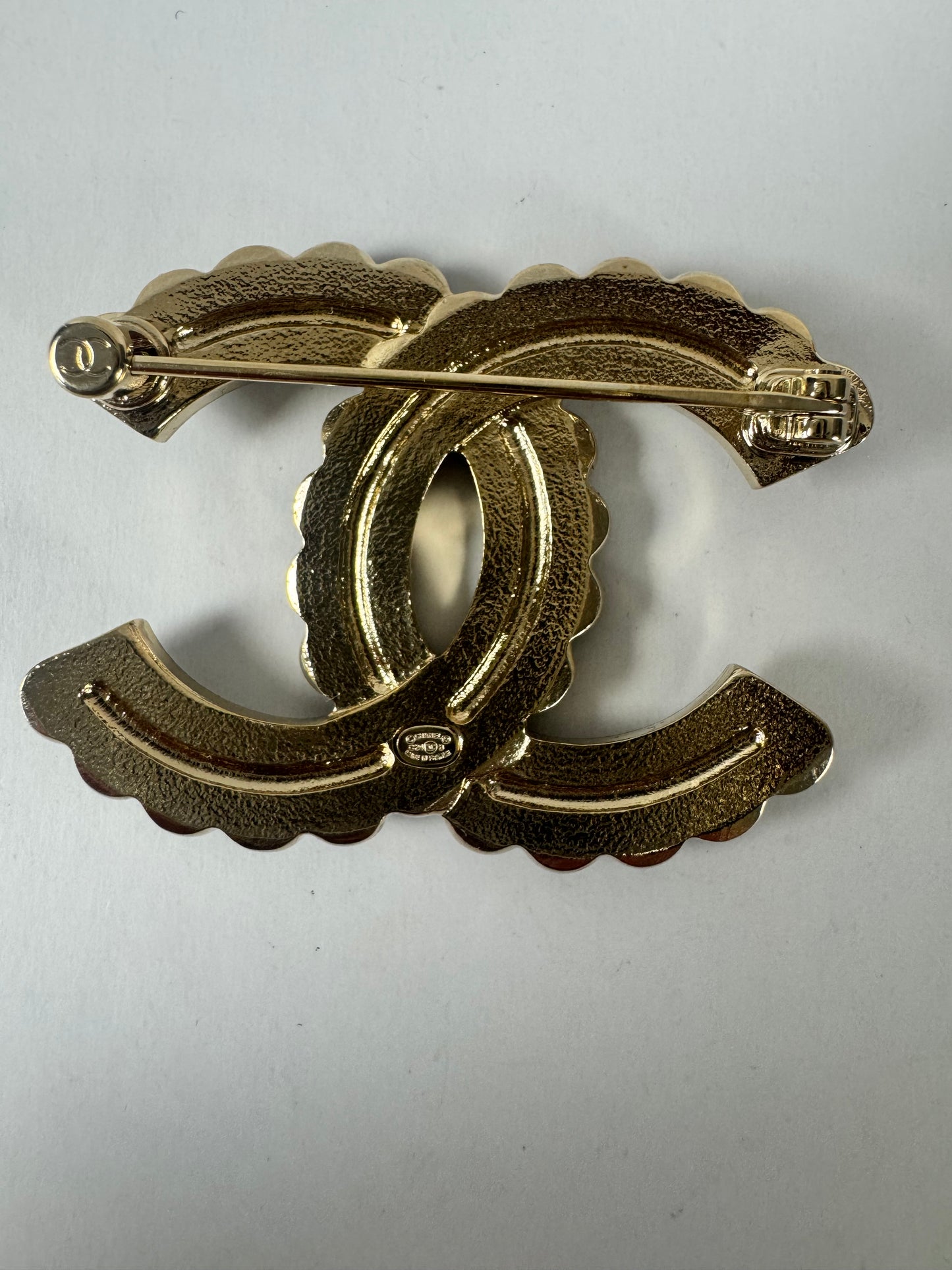 Chanel Black White Brooch
