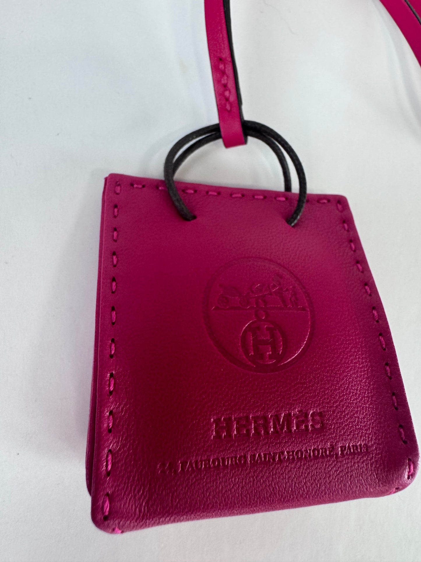 Hermes Milo Lambskin Swift Shopping Bag Charm Mexico