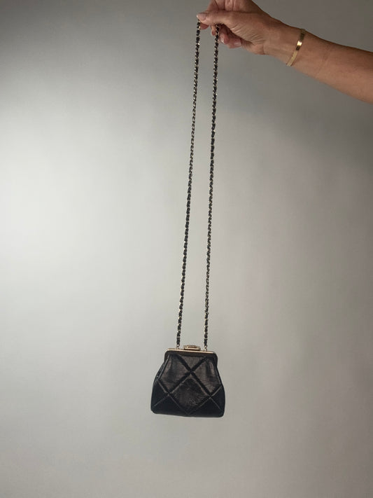 Chanel Kiss Lock Mini Crossbody Bag