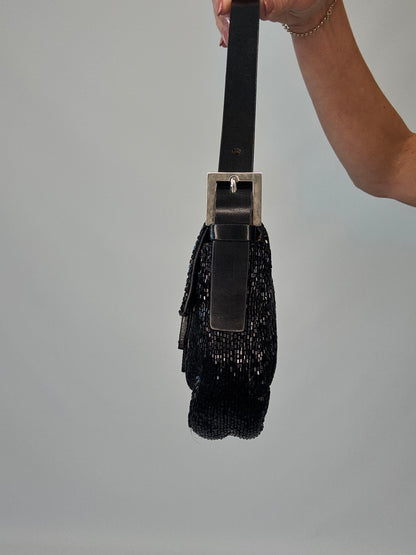 Fendi Beaded Black  Mamma Baguette- Vintage