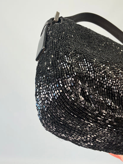 Fendi Beaded Black  Mamma Baguette- Vintage