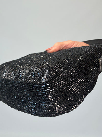 Fendi Beaded Black  Mamma Baguette- Vintage