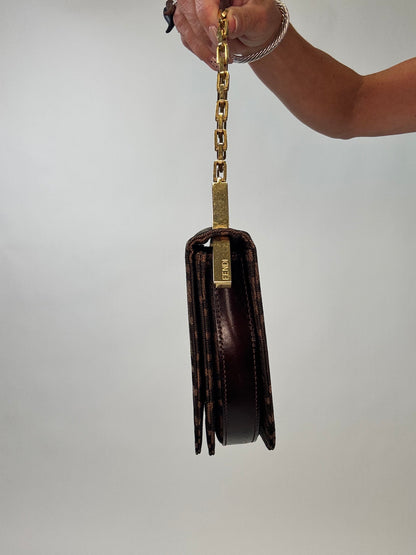 Fendi Rare Zucca Crescent Bag