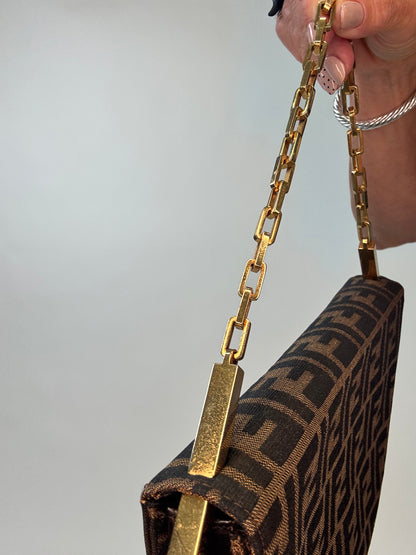Fendi Rare Zucca Crescent Bag