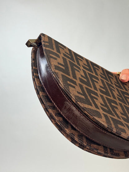 Fendi Rare Zucca Crescent Bag
