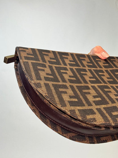 Fendi Rare Zucca Crescent Bag