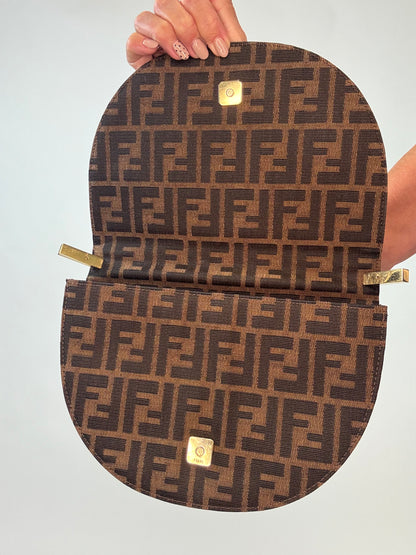 Fendi Rare Zucca Crescent Bag
