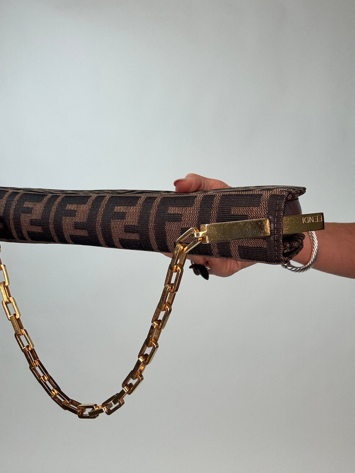 Fendi Rare Zucca Crescent Bag