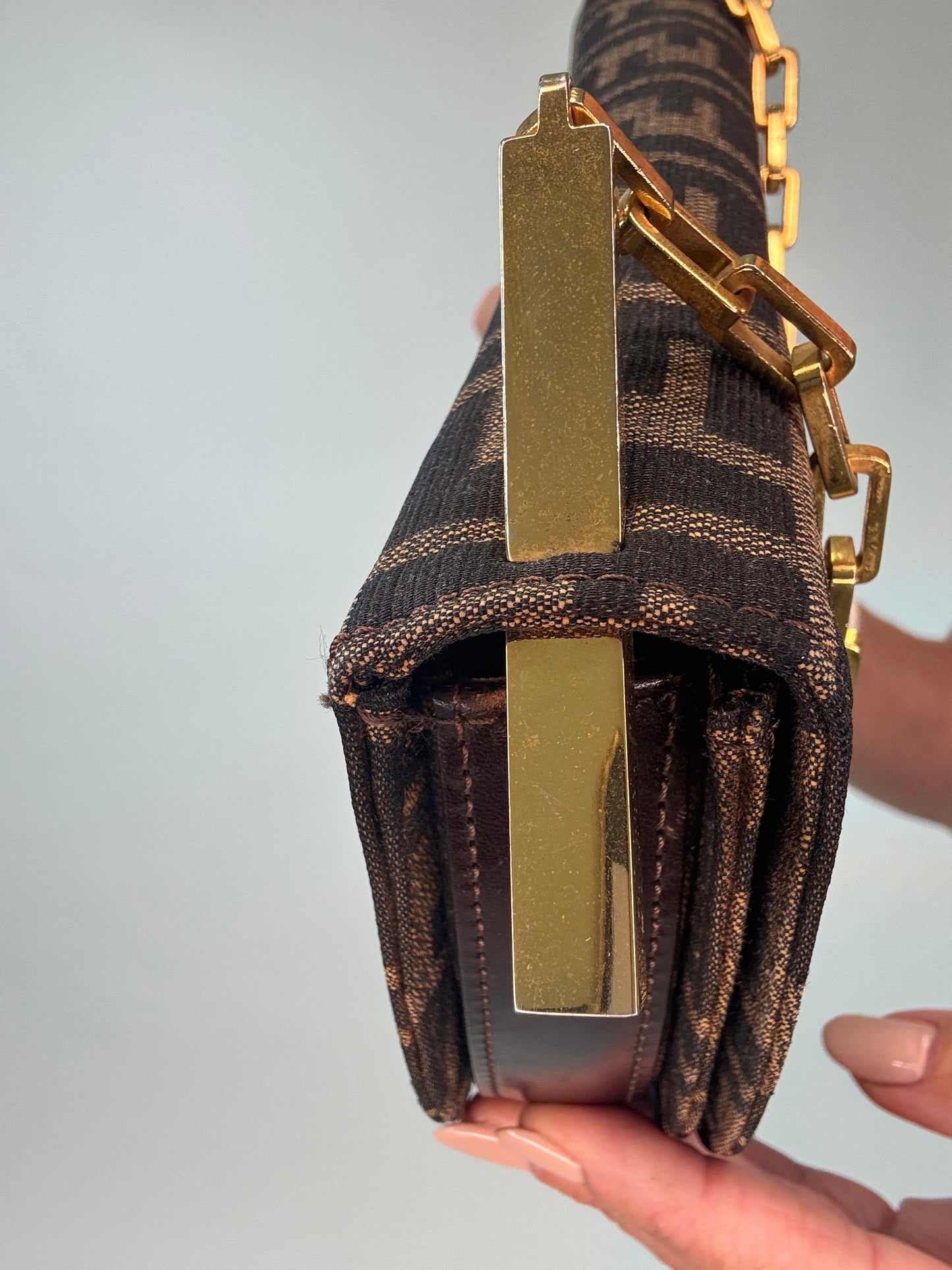 Fendi Rare Zucca Crescent Bag