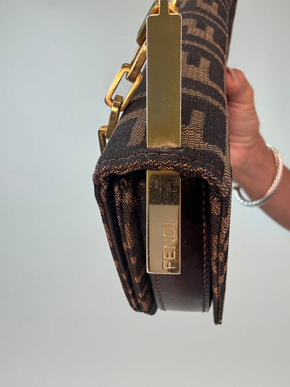 Fendi Rare Zucca Crescent Bag
