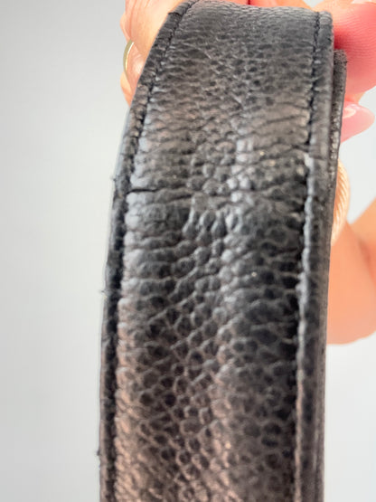 Chanel Vintage Triple CC Caviar Tote — Black