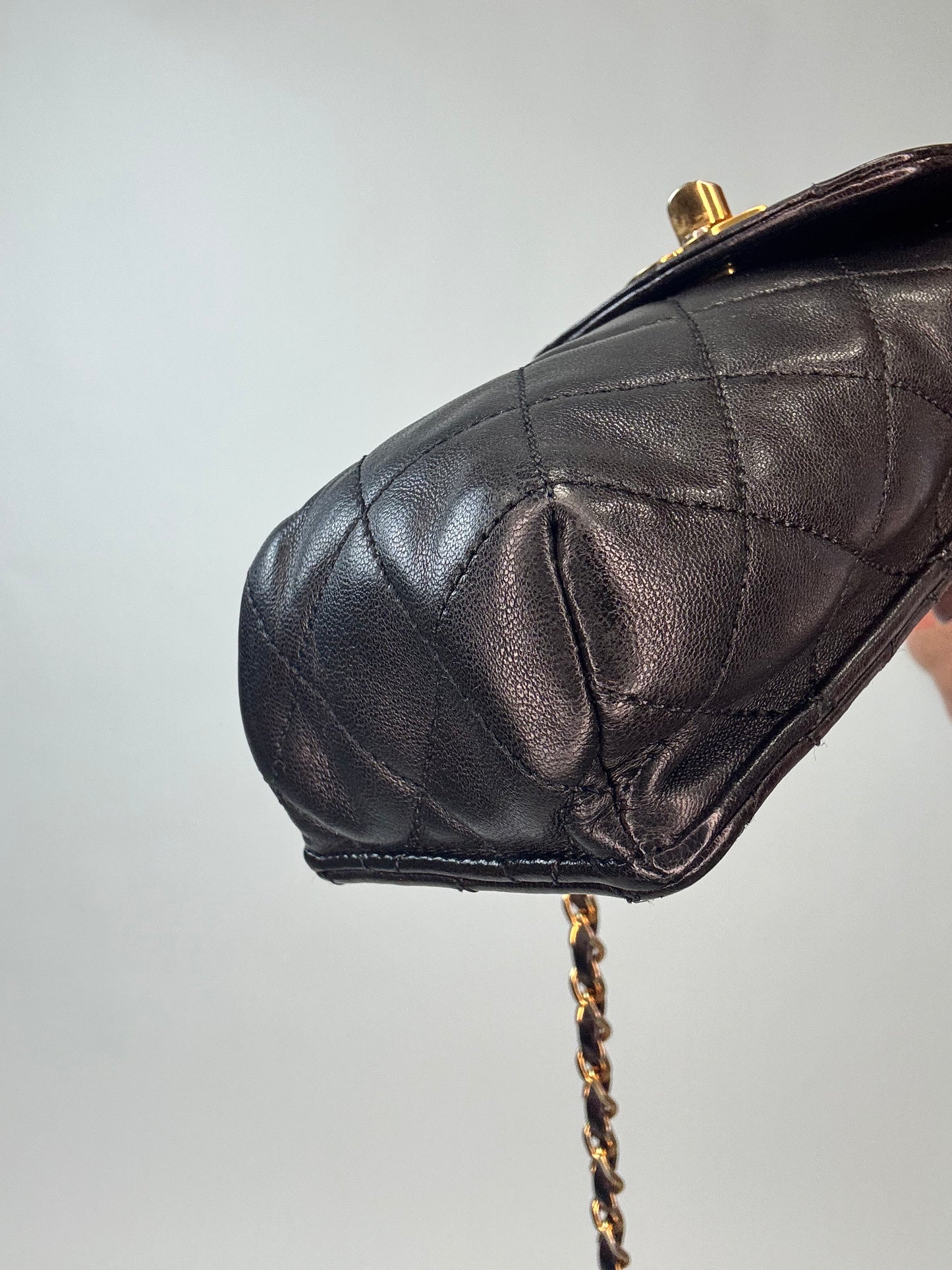 Chanel Vintage Quilted Phone Holder Crossbody