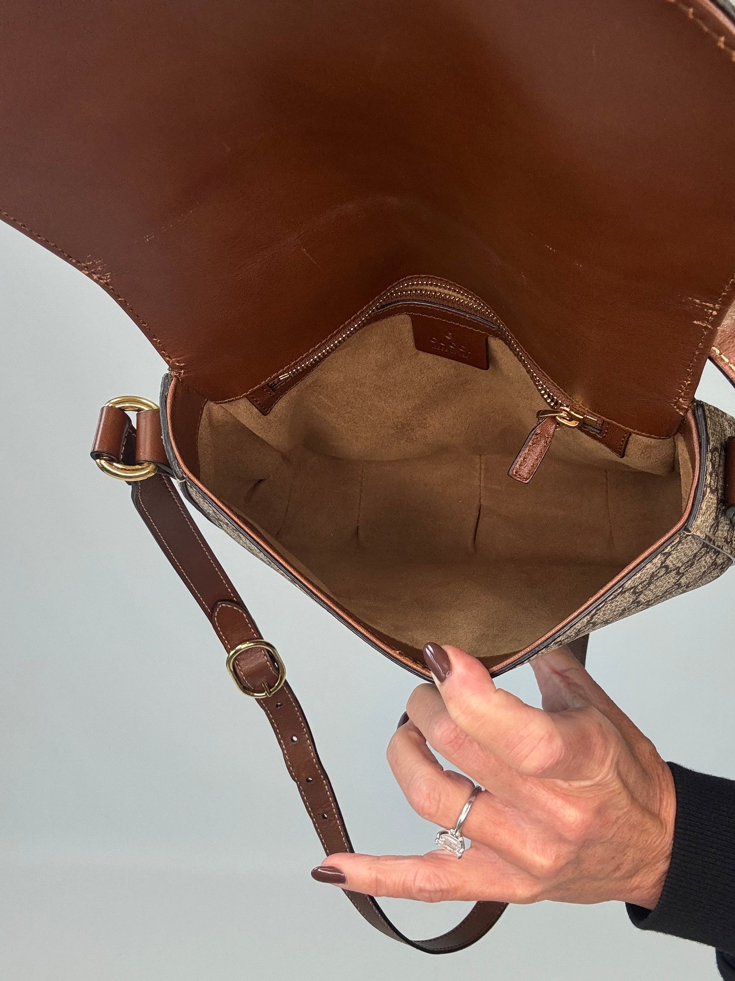 Gucci GG Supreme Saddle Bag