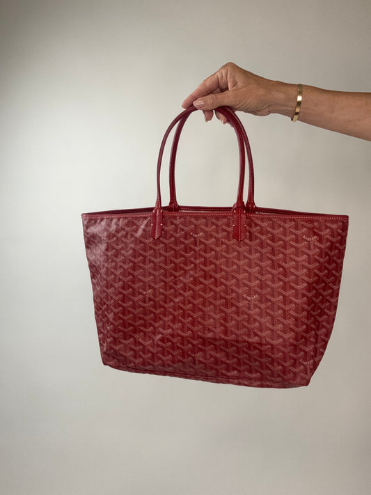 Goyard St Louis PM Red With Pouch