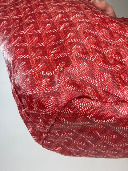 Goyard St Louis PM Red With Pouch