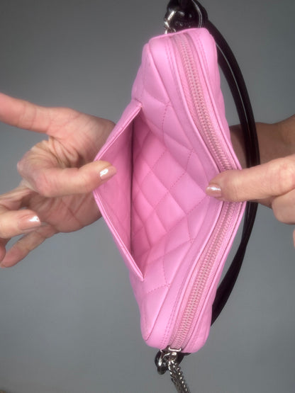 Chanel Cambon Pink Black  Pochette