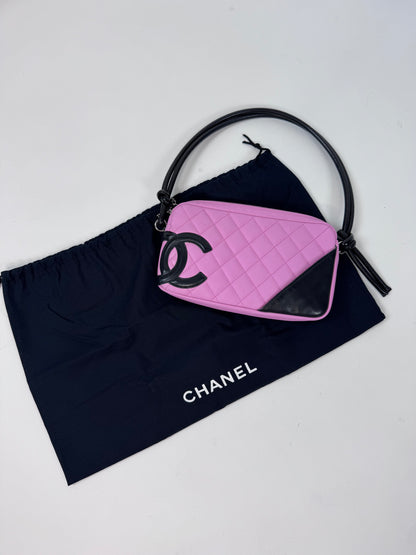 Chanel Cambon Pink Black  Pochette