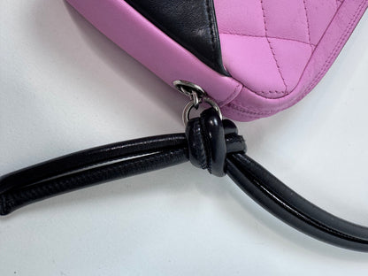Chanel Cambon Pink Black  Pochette