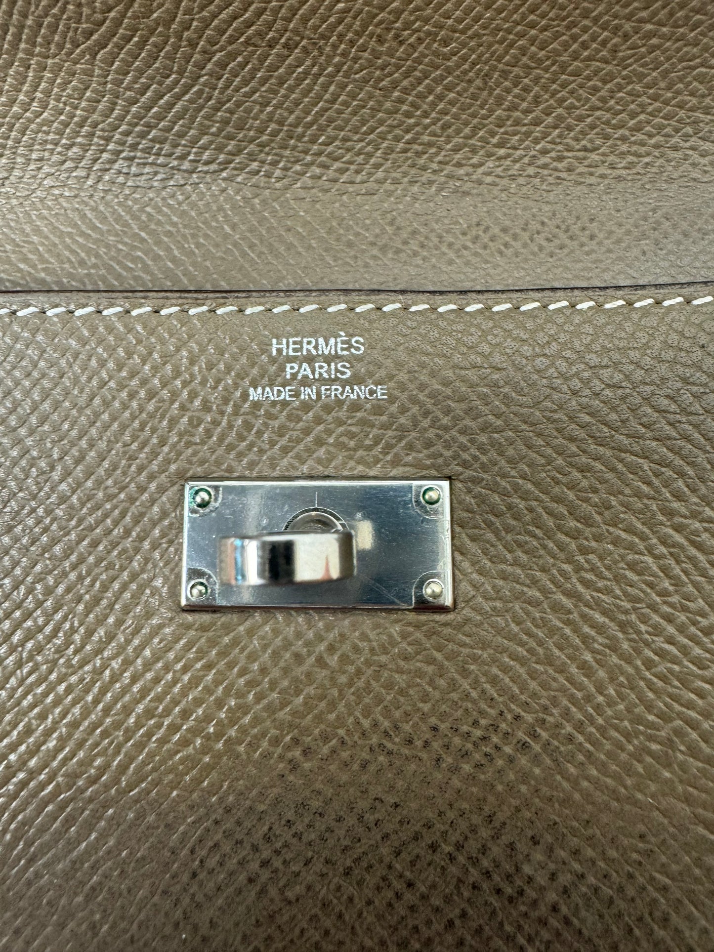 Hermès Long Kelly Wallet Etoupe Veau Epsom