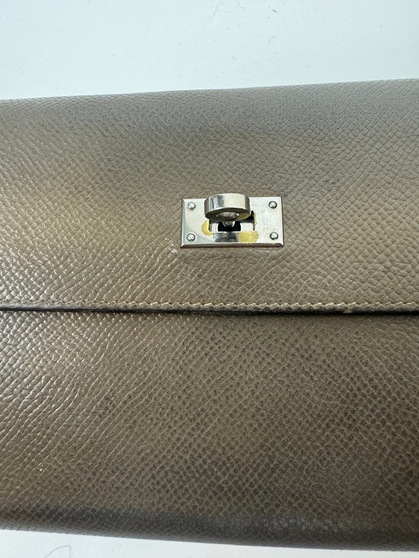 Hermès Long Kelly Wallet Etoupe Veau Epsom