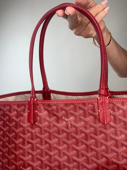 Goyard St Louis PM Red With Pouch