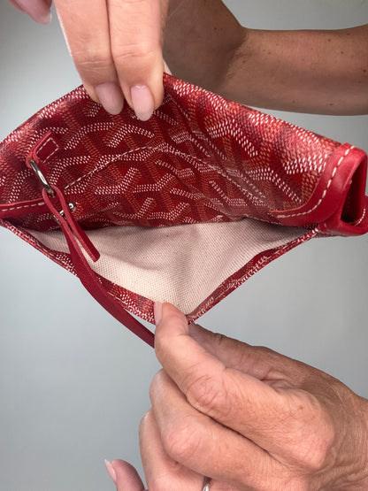 Goyard St Louis PM Red With Pouch