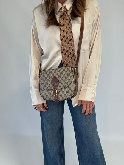 Gucci GG Supreme Saddle Bag