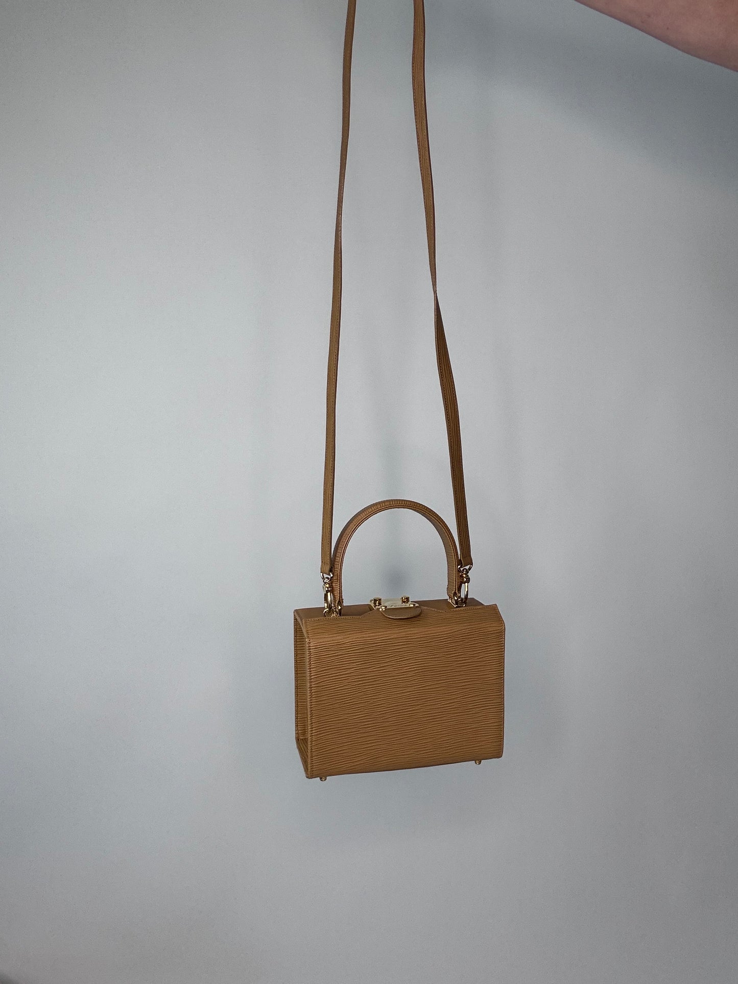 Fendi EpI Leather Yellow  Two Way Vanity Bag