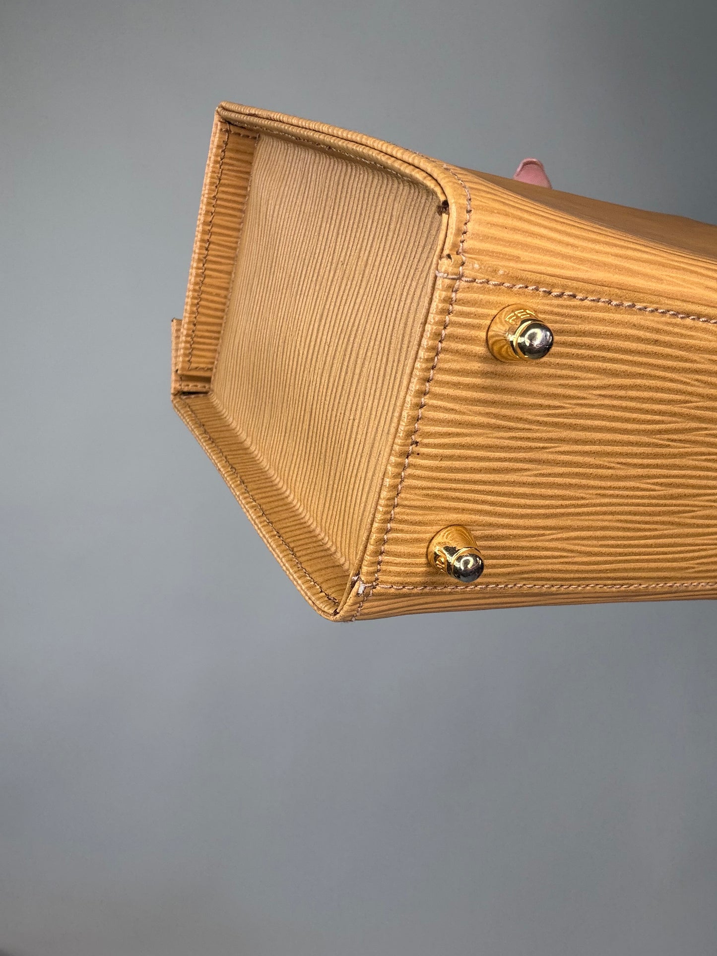 Fendi EpI Leather Yellow  Two Way Vanity Bag