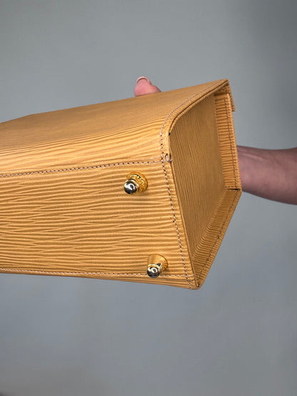 Fendi EpI Leather Yellow  Two Way Vanity Bag