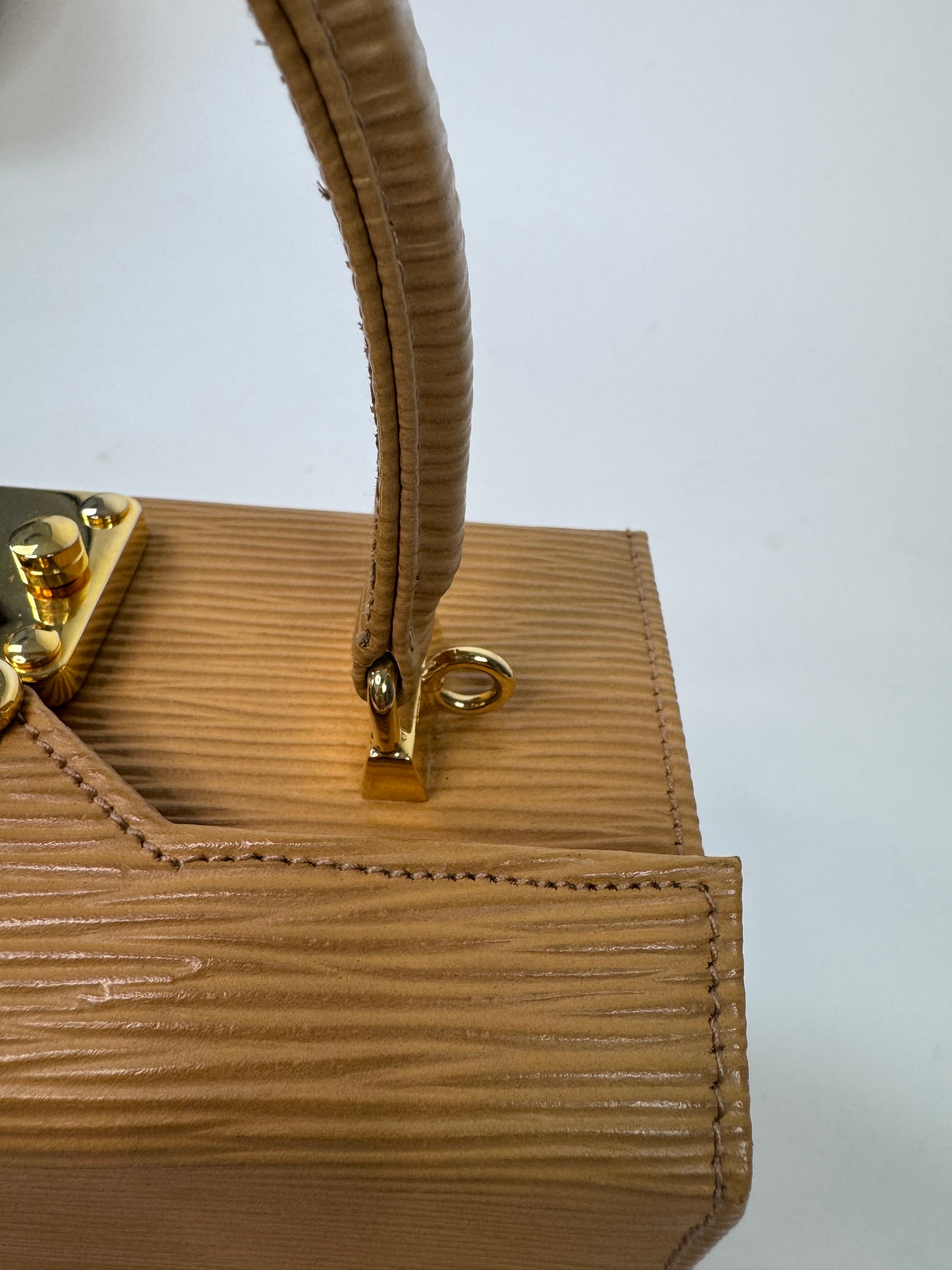 Fendi EpI Leather Yellow  Two Way Vanity Bag