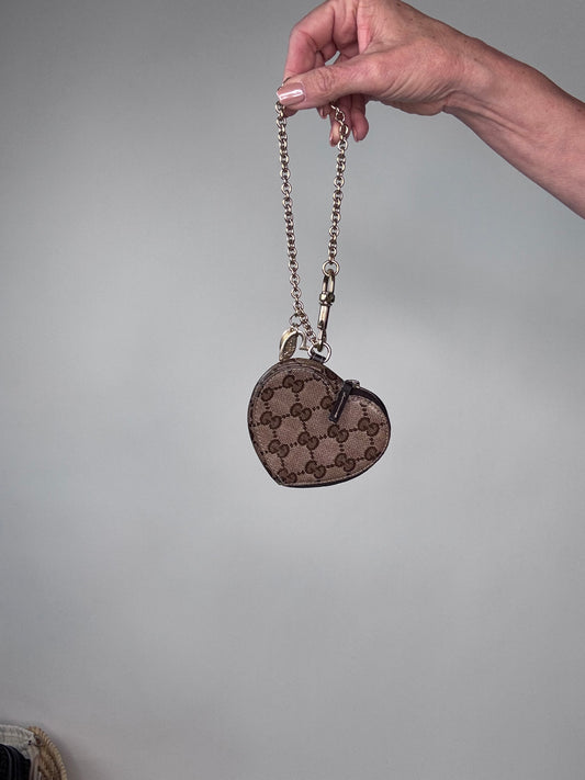 Gucci Monogram Coin Pouch Key Chain