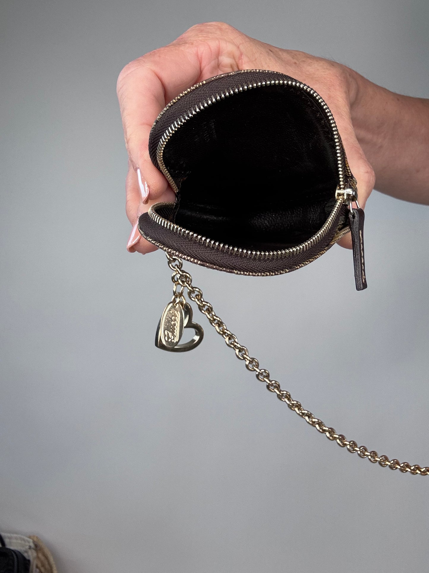Gucci Monogram Coin Pouch Key Chain