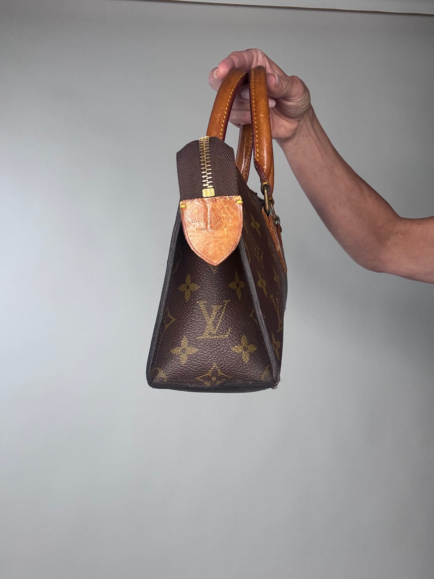 Louis Vuitton  Rare Vintage Monogram Triangle Sac