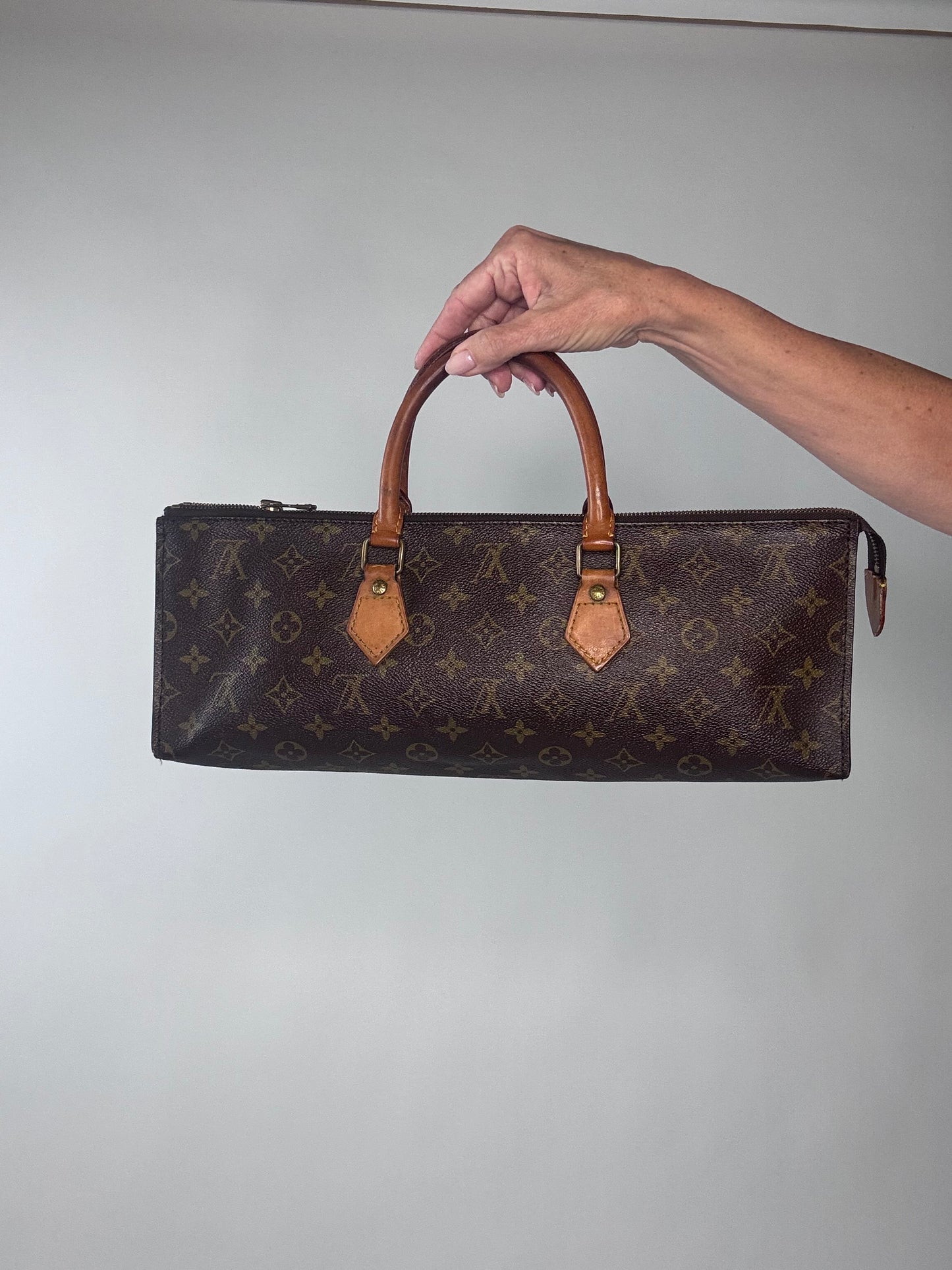 Louis Vuitton  Rare Vintage Monogram Triangle Sac