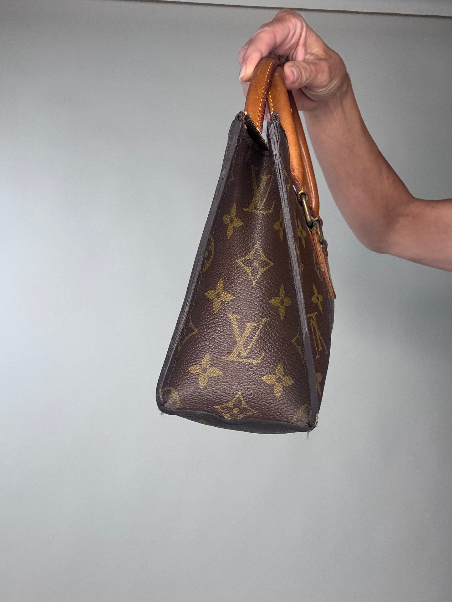 Louis Vuitton  Rare Vintage Monogram Triangle Sac