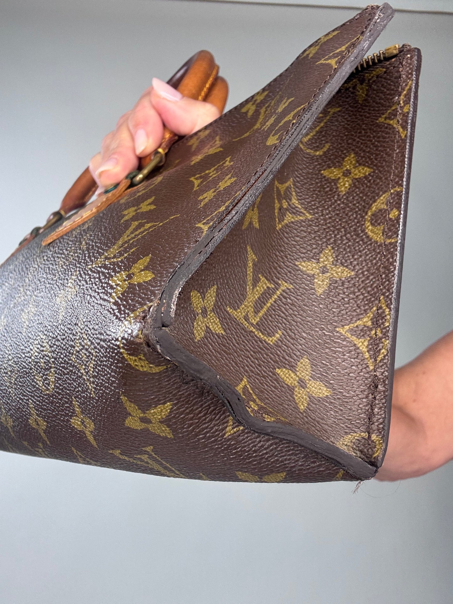 Louis Vuitton  Rare Vintage Monogram Triangle Sac