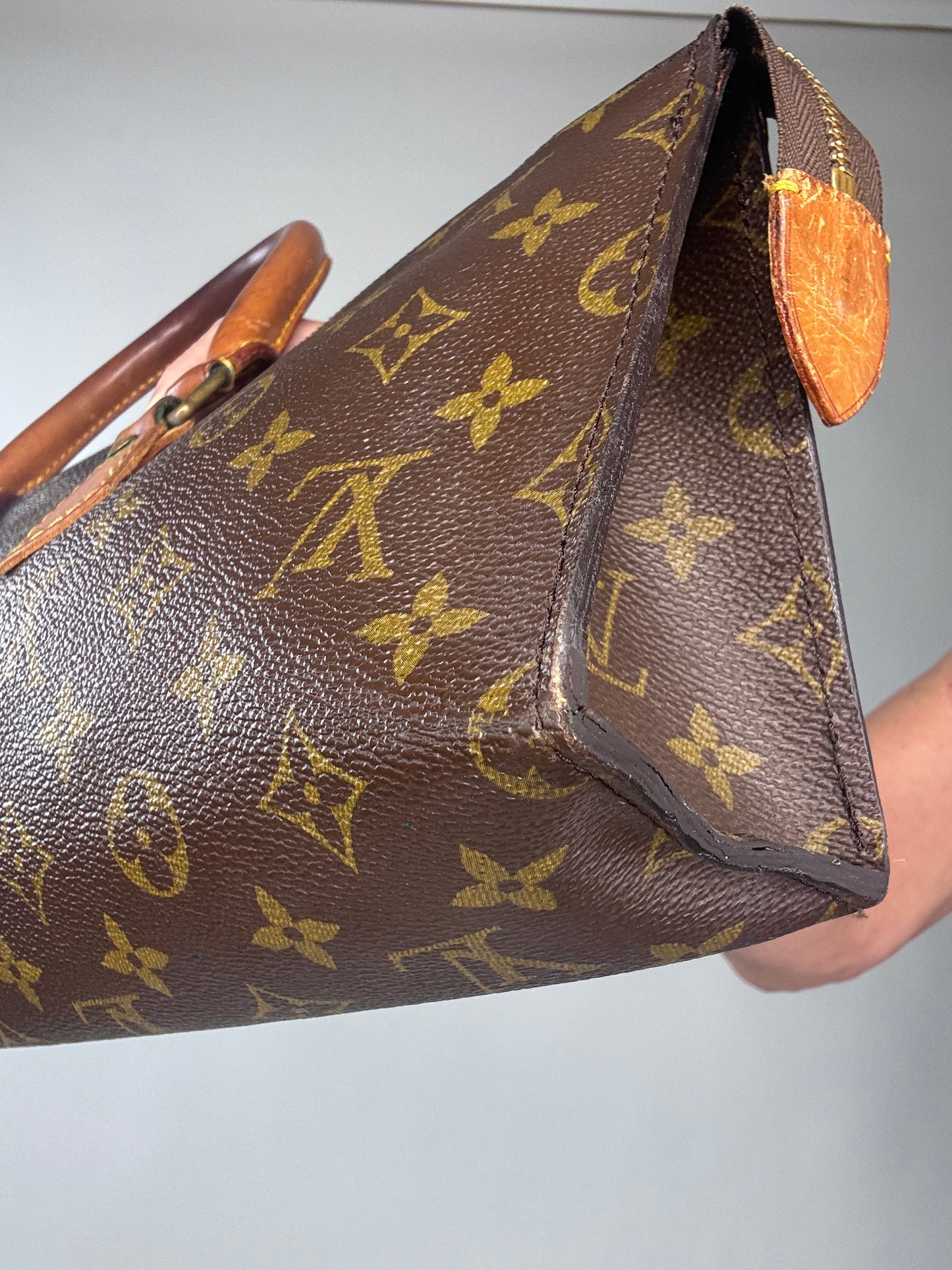 Louis Vuitton  Rare Vintage Monogram Triangle Sac