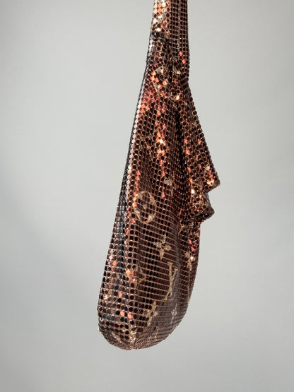 Louis Vuitton Bronze Monogram Mesh Frances Shoulder Bag