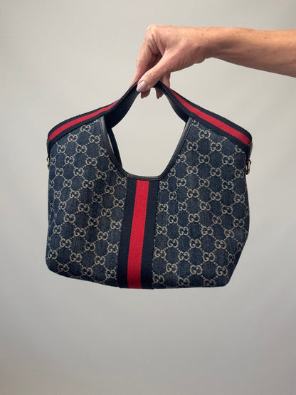 Gucci Giglio Small Tote- Denim