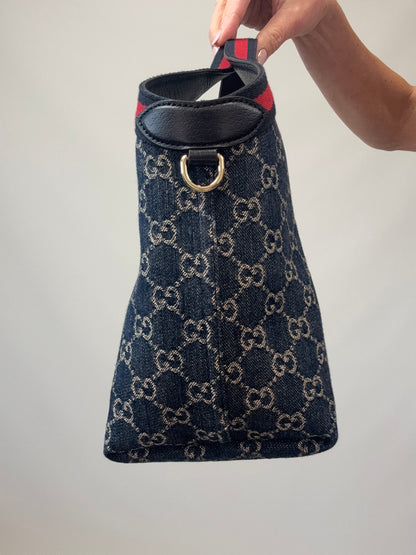 Gucci Giglio Small Tote- Denim