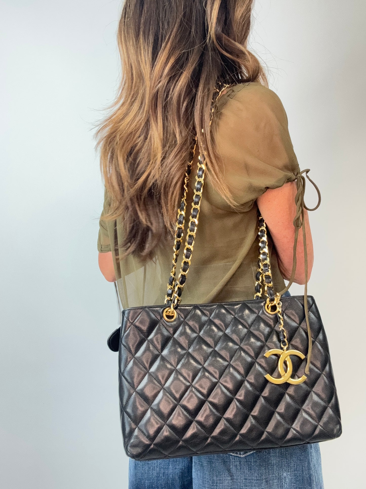 Chanel Vintage CC Charm Tote — 1989