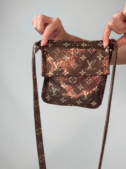 Louis Vuitton Bronze Monogram Mesh Frances Shoulder Bag