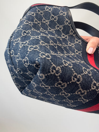 Gucci Giglio Small Tote- Denim