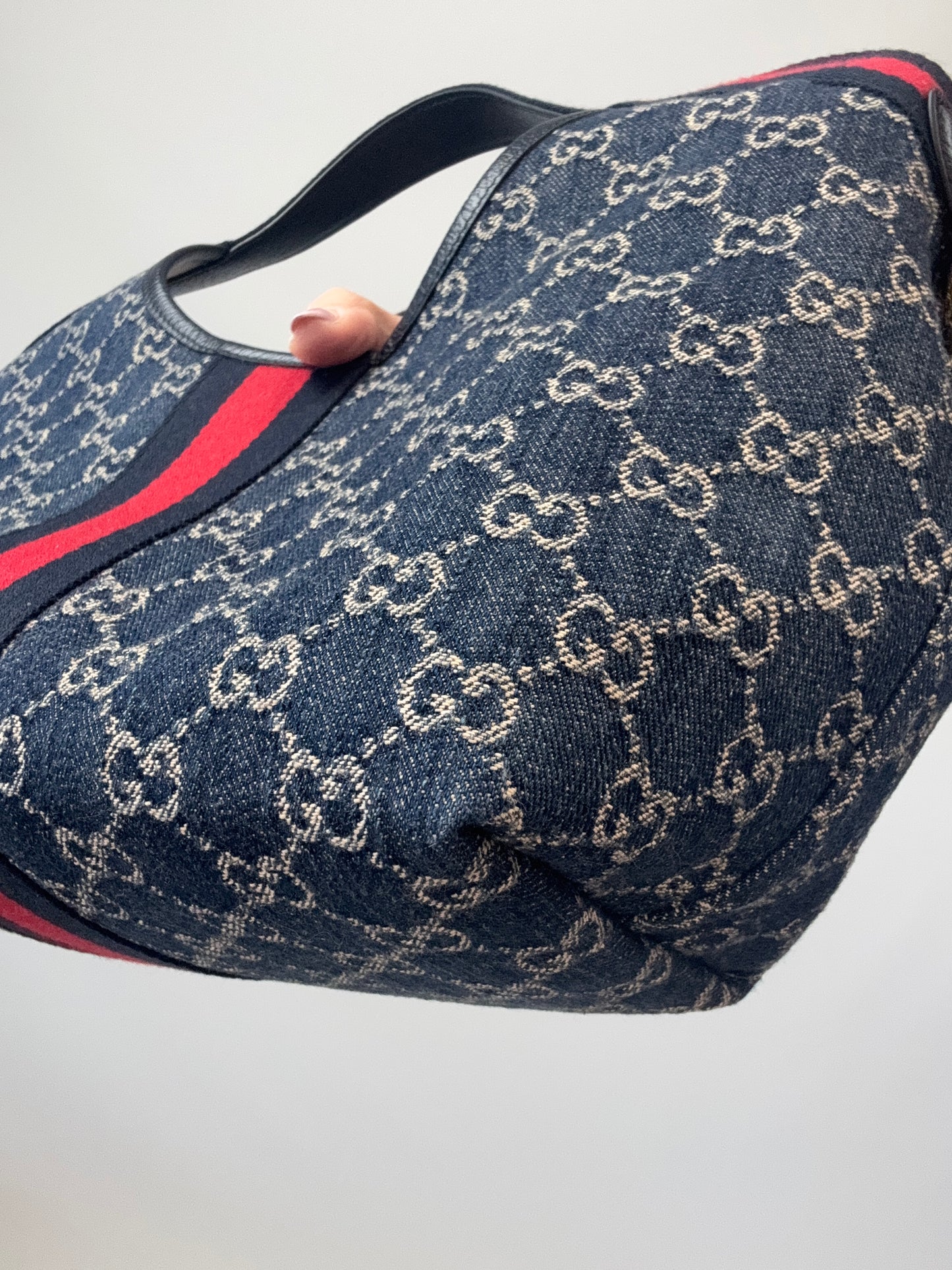 Gucci Giglio Small Tote- Denim