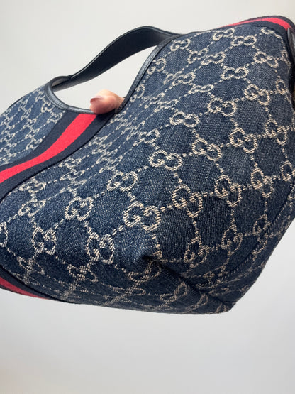 Gucci Giglio Small Tote- Denim