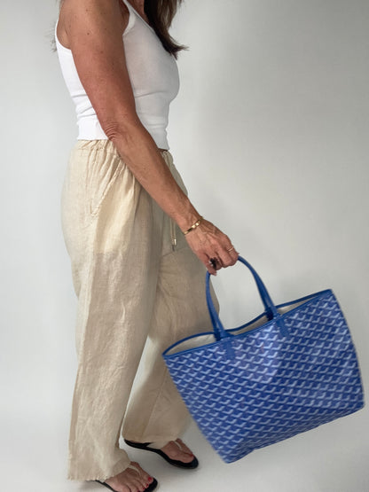 Goyard St Louis PM With Pouch Blue