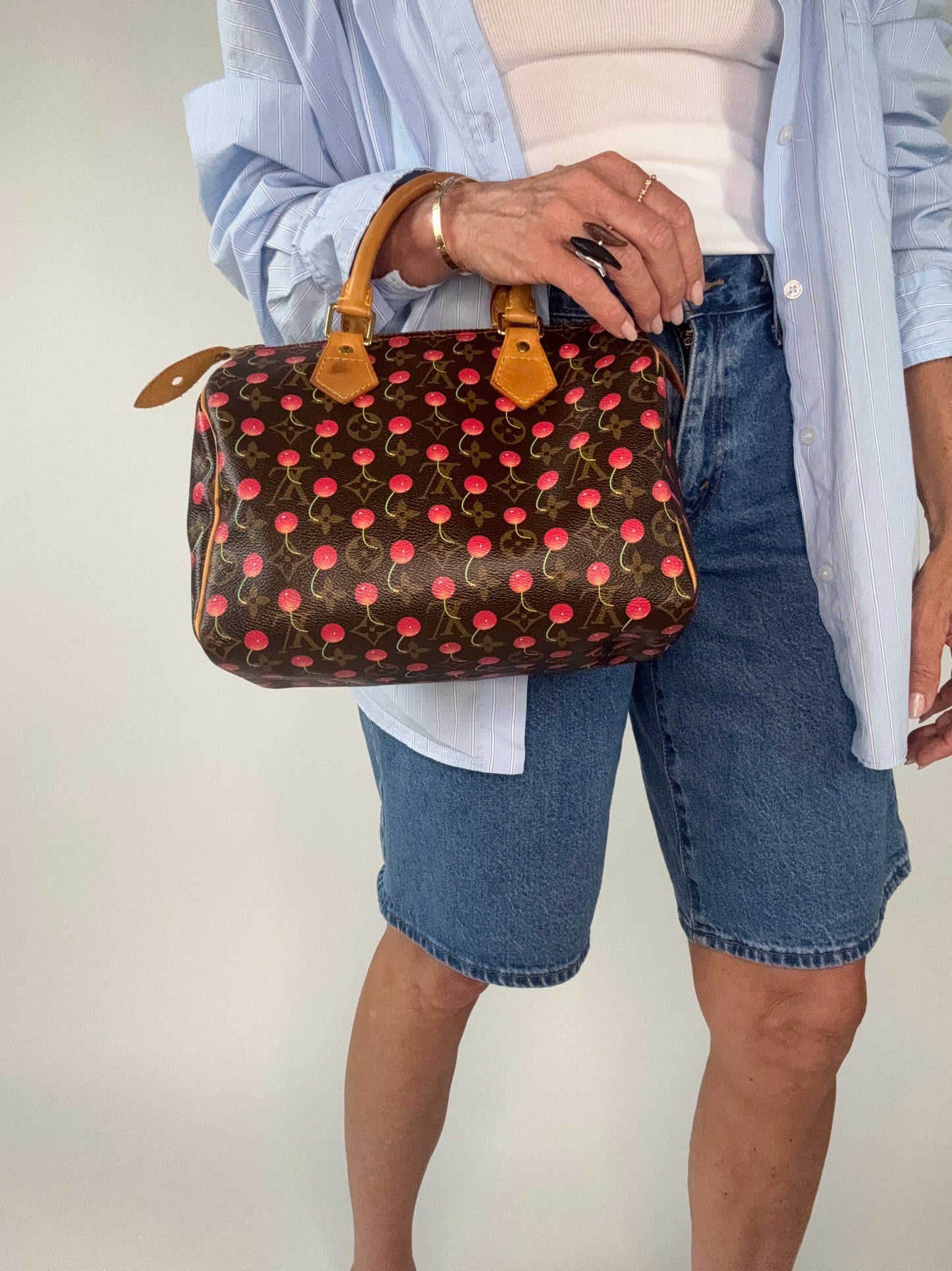 Louis Vuitton Takashi Murakami Cherry Speedy 25